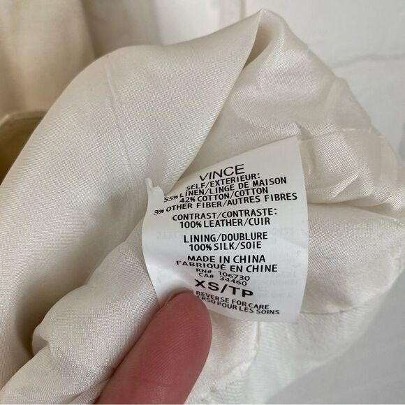 Vince Leather Trim Zip Up Vest - Picture 11 of 11